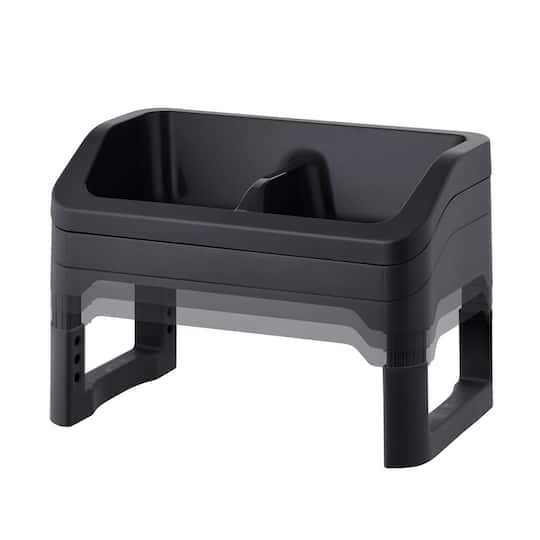 IRIS® Black Adjustable Elevated Pet Feeder, 2ct.